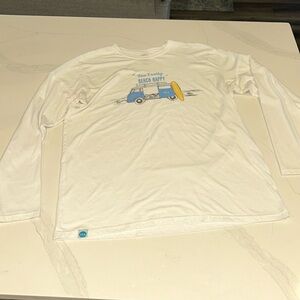 30A Dumpster Diver long Sleeve Tee size L GUC Volkswagen Beetle van on front